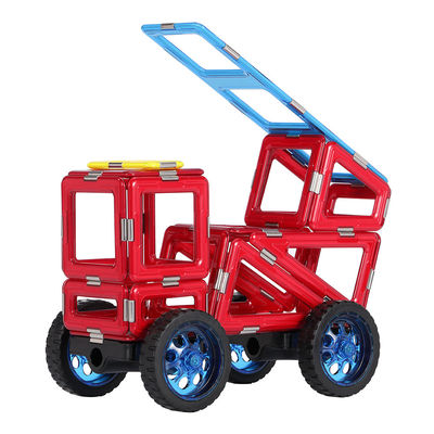 comprar Preescolar STEM azulejos magnéticos camión de rescate de incendios bloques magnéticos juguetes educativos online manufacture