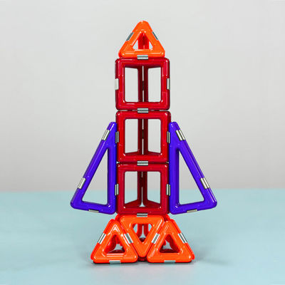 comprar Pequeño cohete de ciencia magnética azulejos multicolores de construcción magnética conjunto de ensamblaje bricolaje online manufacture