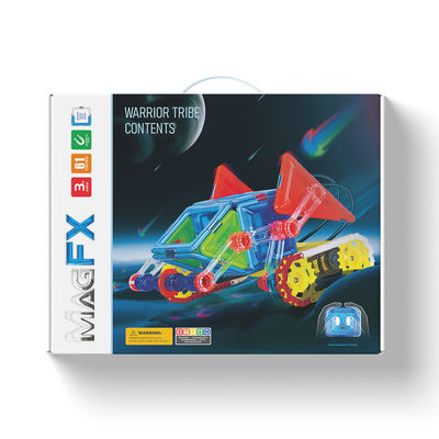 Conjunto de bloques de construcción magnéticos inteligentes OEM, conjunto de construcción magnética multicolor