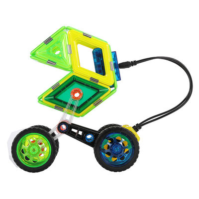 Regalo de plástico creativo azulejos magnéticos de control remoto de automóviles bloques de juego magnéticos