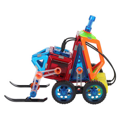 OEM Tiles magnéticos coloridos Automóvil de control remoto Locomotora Hulu Sled Niños Coches de juguete