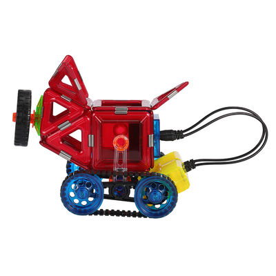 Niños azulejos magnéticos 3D control remoto coche locomotora carro de cerdo bloques magnéticos