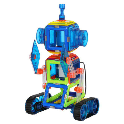 Tiles magnéticos educativos tempranos Control remoto de automóviles Robot Juguete de construcción
