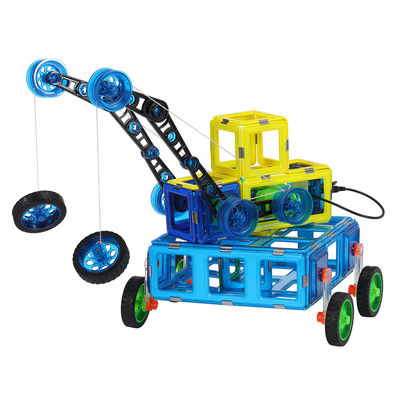Locomotora grúa azulejos magnéticos control remoto coche juguetes infantiles educativo