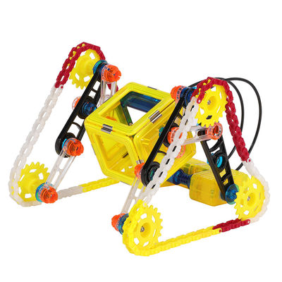Construcción 3D Magnético Juguetes de construcción Triangular Coche con motor de control remoto