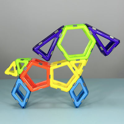 Niños juguetes azulejos magnéticos animales estructura de perro niños bloques de construcción forma personalizada