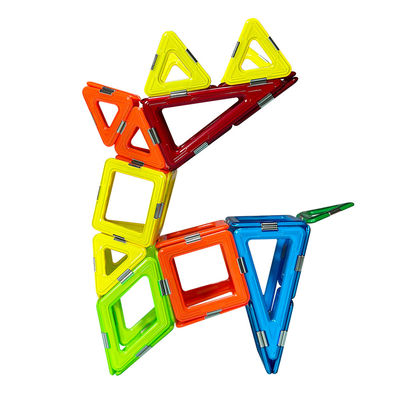 Estructura 3D Fawn Bloques de azulejos magnéticos juguetes reutilizables de colores ensamblaje DIY