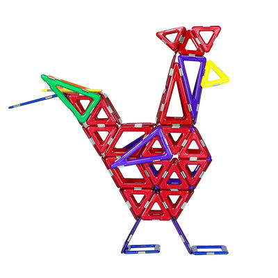 Gallo de colores Animal de azulejos magnéticos Bloques magnéticos Juguetes para el aprendizaje poderoso