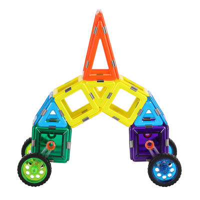 Construcción 3D Tejas magnéticas coloridas Bloques de construcción de automóviles STEM juguetes OEM ODM