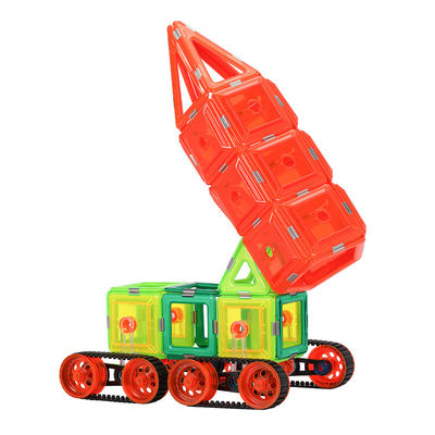 Bloques de construcción magnéticos 3D juguetes vehículo blindado para misiles para niñas de 3-8 años de edad niños