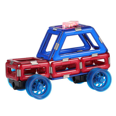 Automóviles magnéticos infantiles juguetes, automóviles de policía juguetes magnéticos para niños