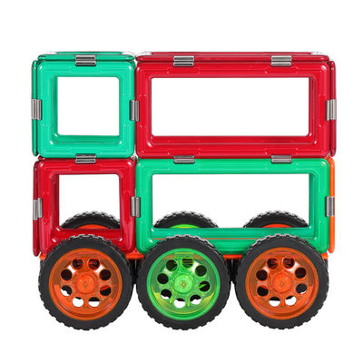 Niños Carteles magnéticos Vehículos de dos pisos Autobuses turísticos Bloques de construcción magnéticos
