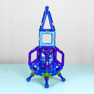 Bloque de construcción de azulejos magnéticos Juguete de rompecabezas para la tecnología del futuro Mecha pequeño cohete