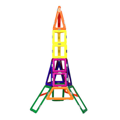 Formas coloridas de torre de hierro juguetes de construcción magnéticos 3D bloques de construcción magnéticos