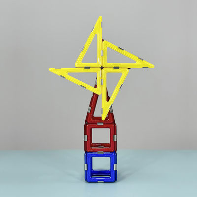3D DIY juguetes de construcción magnéticos azulejos ángulo derecho bloques de construcción de molinos de viento