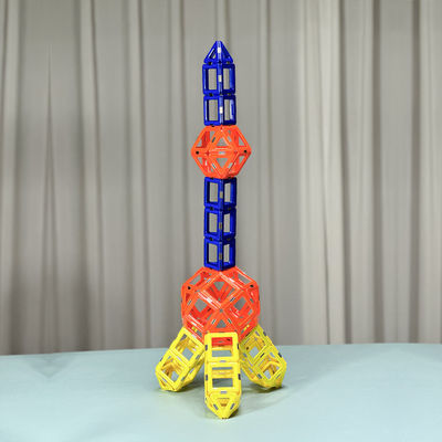 Estribo Preescolar Torre de Perlas Juguetes magnéticos Bloques de construcción Construcción azulejos magnéticos