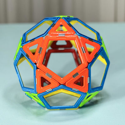 DIY 3D azulejos magnéticos estilo libre exploración de planetas formas bloques de construcción magnéticos