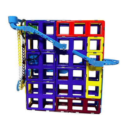 Creativo de azulejos magnéticos pista para coches de carreras, juguetes de bloques magnéticos 3D Construcción